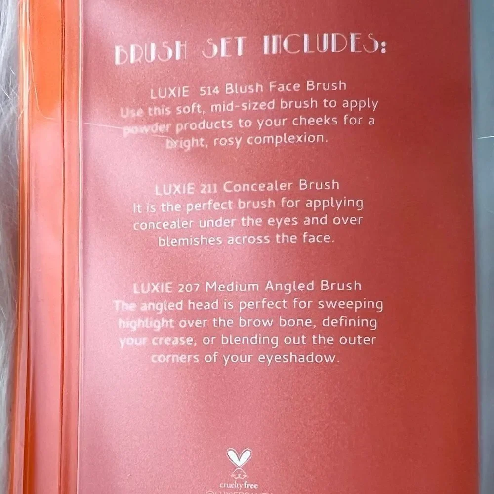 NIP Luxie‎ Pautips Por La Noche Makeup Brush Set, NEW IN PACKAGE